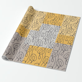 Papel de embrulho com padrão espiral