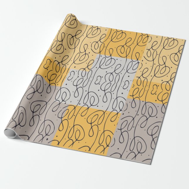 Papel de embrulho com padrão espiral (Desenrolado)