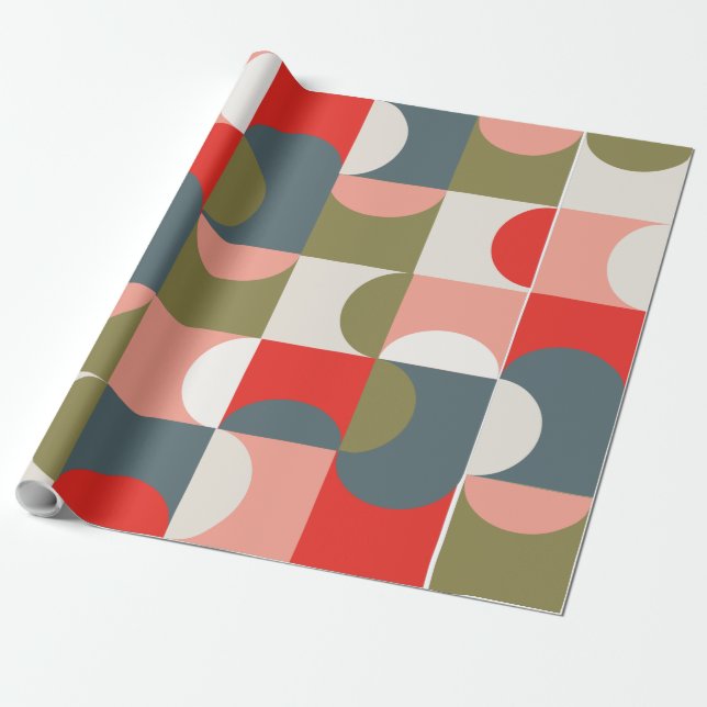 Papel de embrulho com padrão geométrico (Desenrolado)