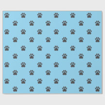 Papel de embrulho com padrão simples de pegadas de
