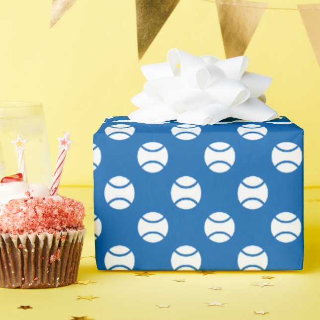 Papel de embrulho com tema de tênis personalizado  (Festa de aniversário)