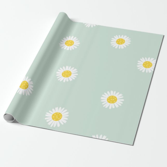 Papel de embrulho com textura de crisântemo (Desenrolado)