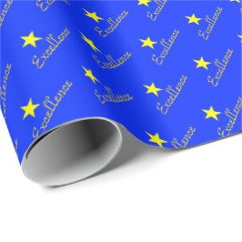 Papel de Embrulho Congratulatório Excellence Star