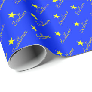 Papel de Embrulho Congratulatório Excellence Star