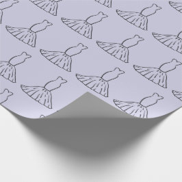 Papel de embrulho contínuo de vestido de noiva par