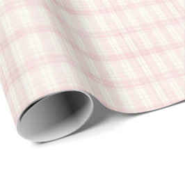 Papel de embrulho Coquette Xadrez Gingham Rosa Vin