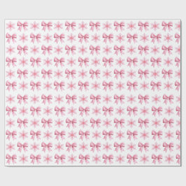 Papel de embrulho cor-de-rosa e branco fofo em rol