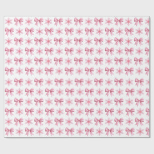 Papel de embrulho cor-de-rosa e branco fofo em rol