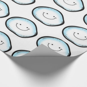 Papel de embrulho Corações de Neve