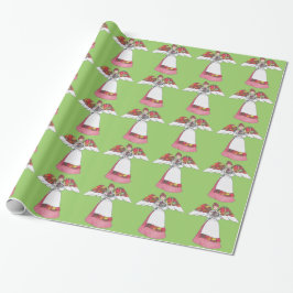 Papel de embrulho Country Angel (Vermelho)