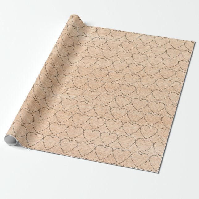 Papel de embrulho cristão Amor de Deus Rústico (Desenrolado)