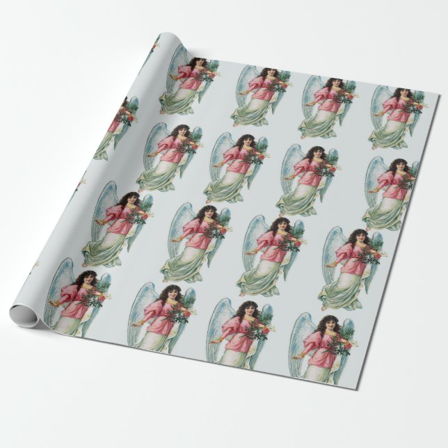 Papel de embrulho cristão anjo (Desenrolado)