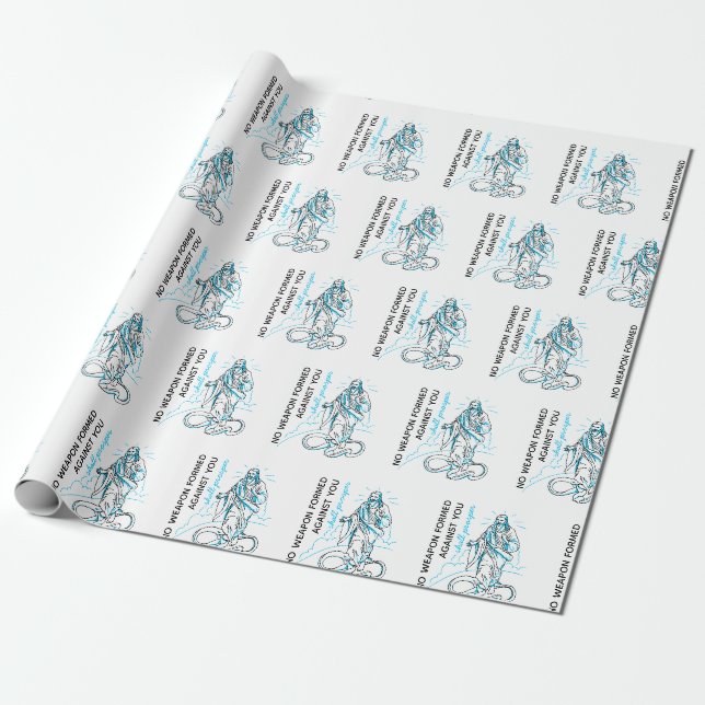 Papel de embrulho cristão nenhum arma prosperará (Desenrolado)