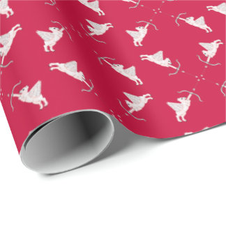 Papel de embrulho Cupidos Urso Polar