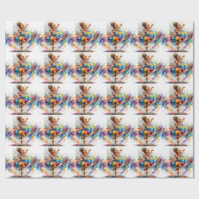 Papel de embrulho da bailarina (Aberto)