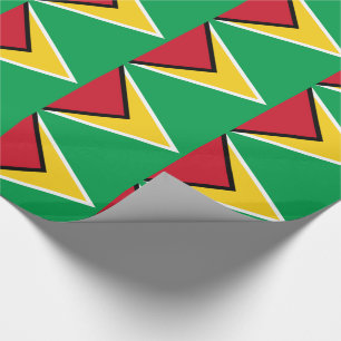 Papel de embrulho da bandeira da Guiana
