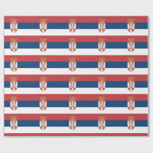 Papel de Embrulho da Bandeira da Sérvia