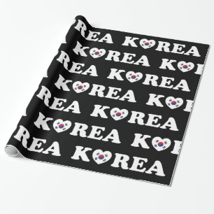 Papel de embrulho da bandeira do coração do amor d