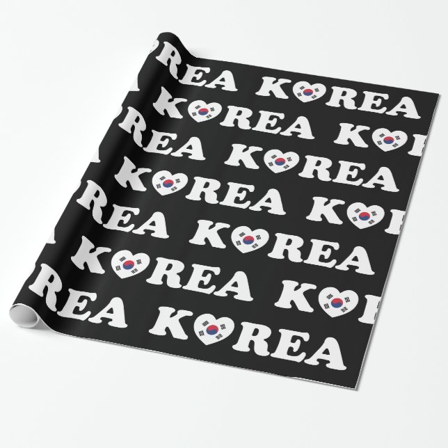Papel de embrulho da bandeira do coração do amor d (Desenrolado)