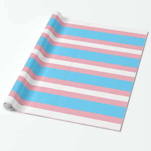 Papel de embrulho da bandeira do orgulho transgêne