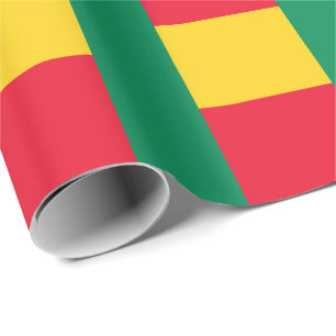 Papel de Embrulho da Bandeira Patriótica do Benim