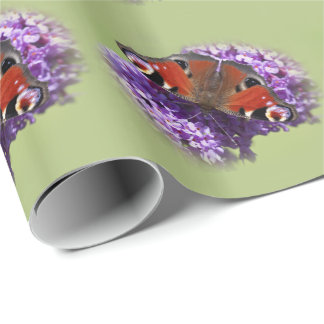 Papel de embrulho da borboleta do pavão