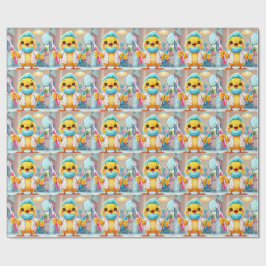 Papel de embrulho da galinha dentista