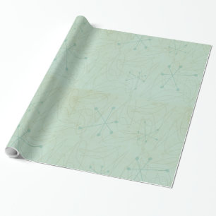 Papel de embrulho da idade atômica dos anos 50 do