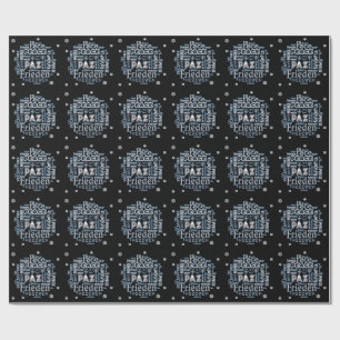 Papel de embrulho da Paz Multilíngue Chrome em pre