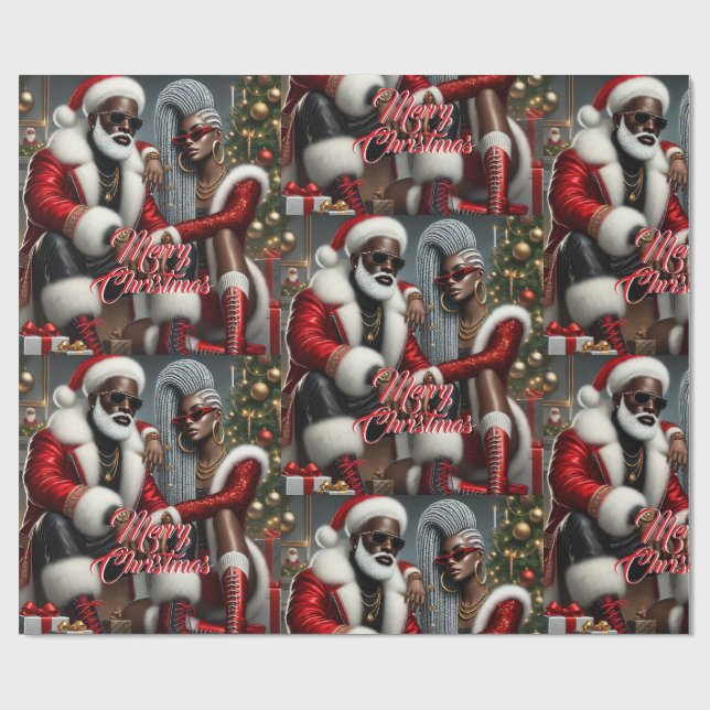 Papel de embrulho da realeza de Natal (Aberto)