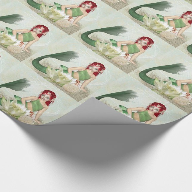 Papel de embrulho da Sereia, rolo de papel de embr (Ponta)