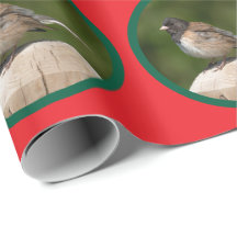 Papel de embrulho Dark-eyed Junco Holiday