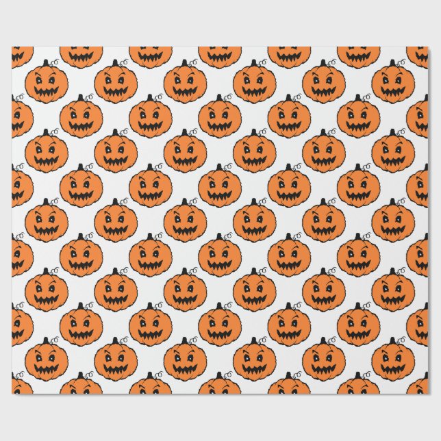 Papel de embrulho de abóbora de abóbora do Hallowe (Aberto)