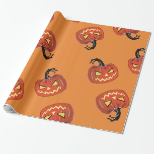 Papel de embrulho de abóbora do Halloween