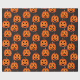 Papel de embrulho de abóbora Jack O Lantern fofo d