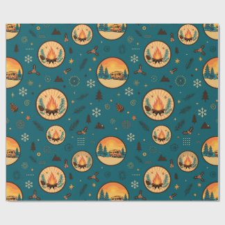 Papel de embrulho de acampamento de Natal Got To L