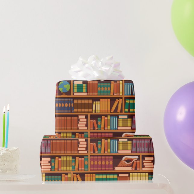 Papel de embrulho de amante de livros (Presentes para festas)
