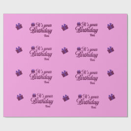 Papel de embrulho de aniversário