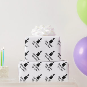 Papel de embrulho de aniversário com desenho de pi