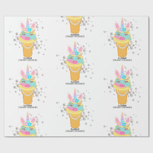 Papel de embrulho de aniversário Creamy Dreamies