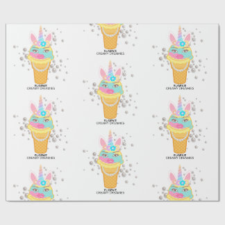 Papel de embrulho de aniversário Creamy Dreamies