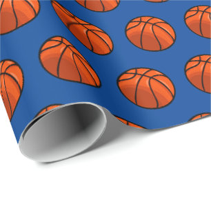 Papel de embrulho de aniversário de basquete Tema