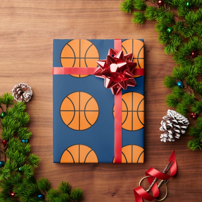 Papel de embrulho de aniversário de esportes de ba (Presente de Natal)