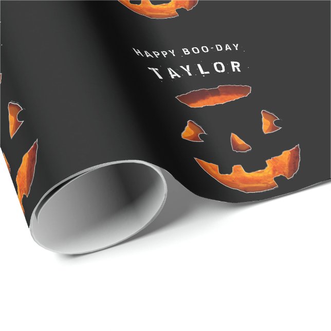 Papel de embrulho de aniversário de Halloween pers (Ponta do rolo)