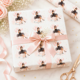 Papel de embrulho de aniversário elegante para men