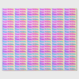 Papel de embrulho de aniversário feliz