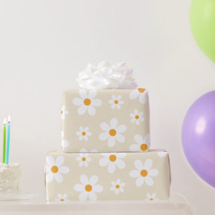 Papel de embrulho de aniversário Retro Groovy Dais