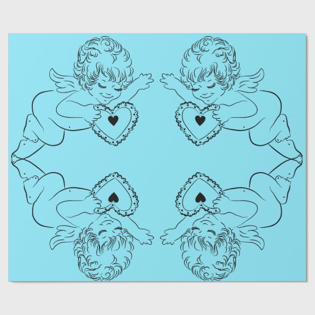 Papel de embrulho de anjos (Aberto)