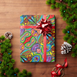 Papel de embrulho de arte celular