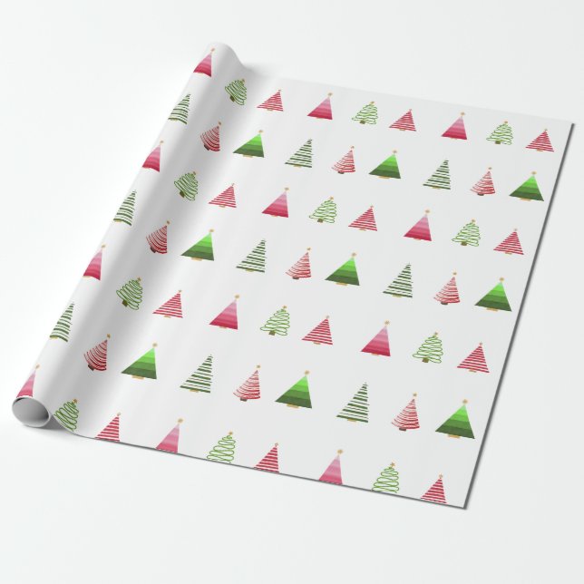 Papel de embrulho de árvore de Natal (Desenrolado)